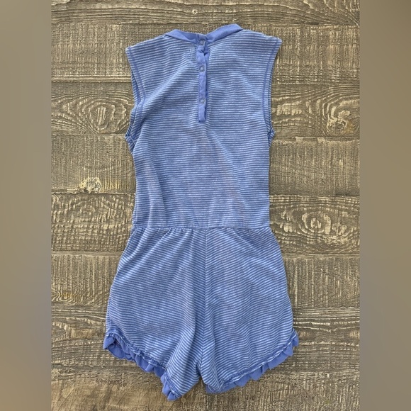 Miki Miette purple stripe romper 4 - Picture 5 of 8